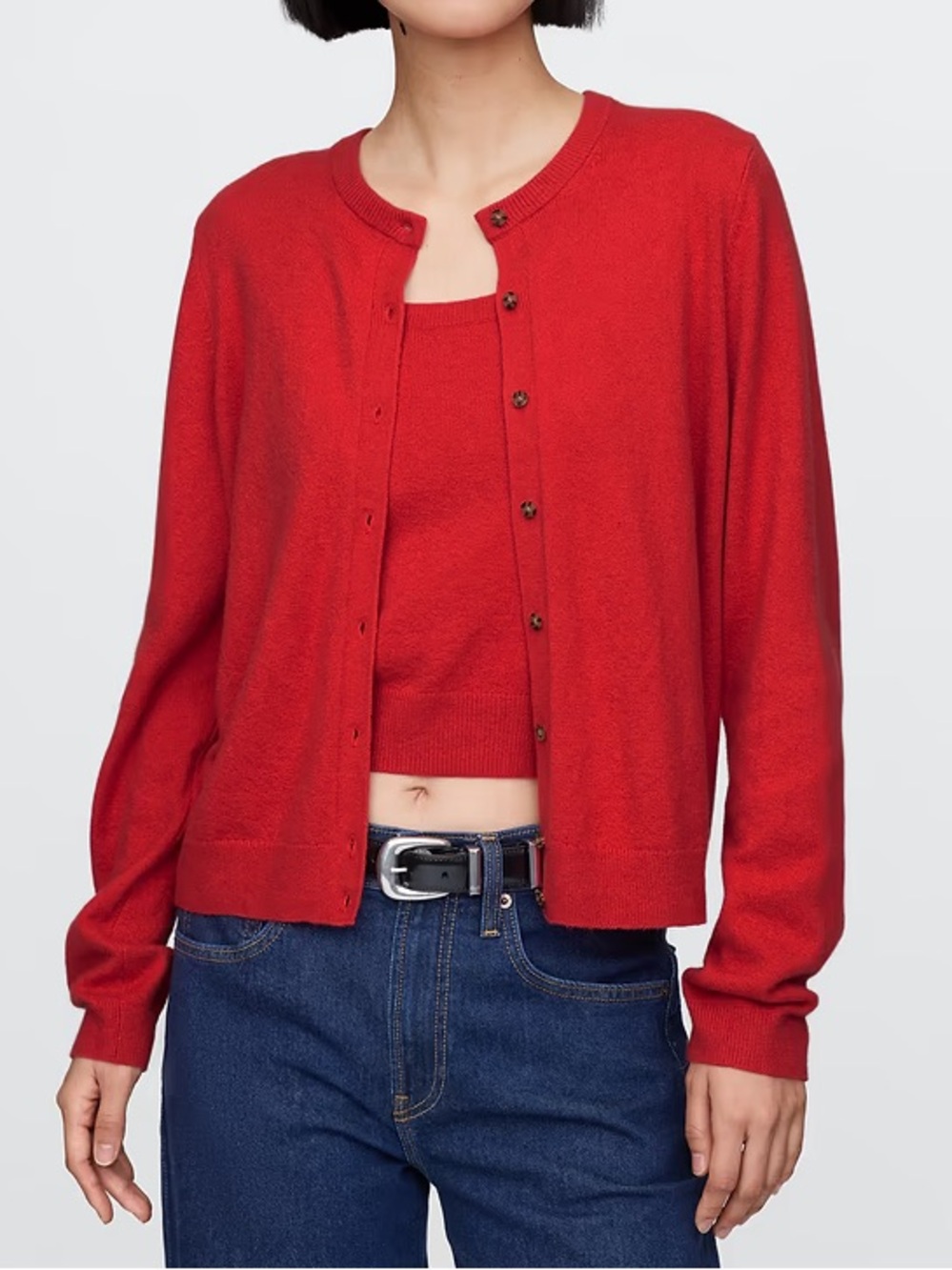 Gap Red Cashsoft Cardigan